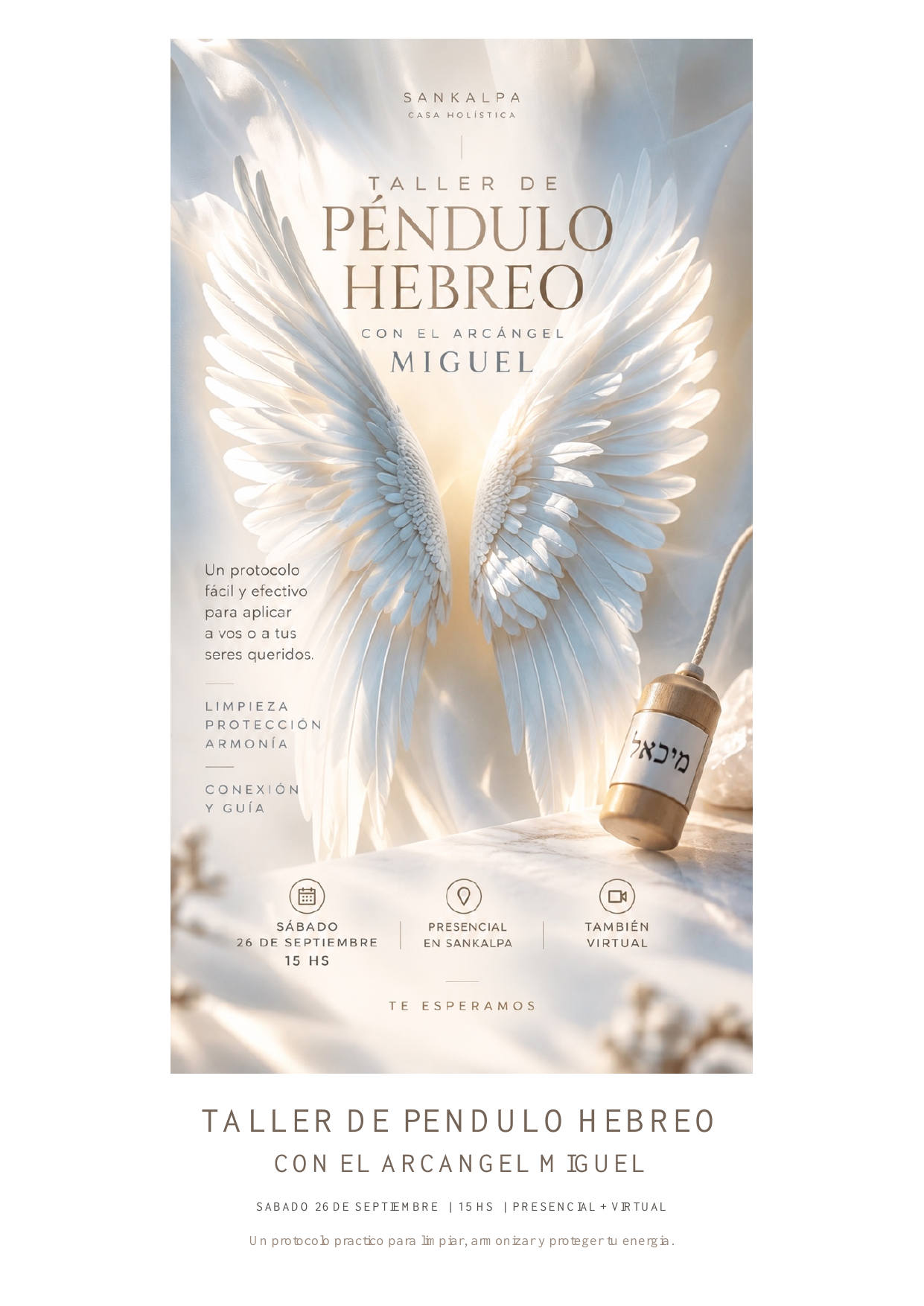Taller de Péndulo Hebreo con el Arcángel Miguel
